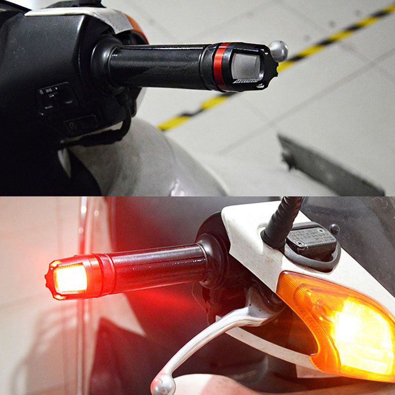 2020 Universal Motorcycle Handlebar LED Turn Signal Grip Bar End Light
