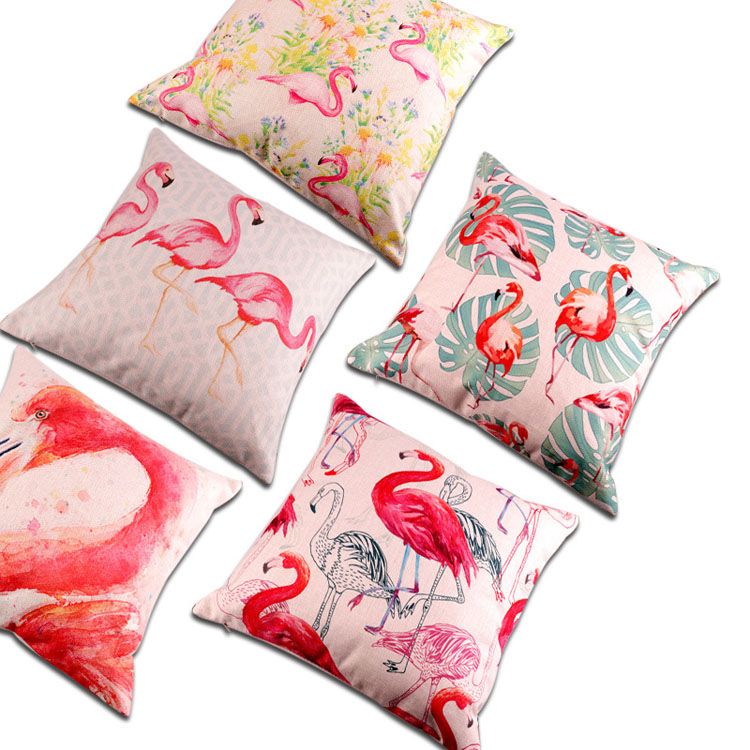 Plant Flamingo Digital Printing Decoration Throw Pillow Case Fascinating Plastic Pillow Case Covers Plant Flamingo Digital Printing Decoration Throw Pillow Case Fascinating Plastic Pillow Case Covers