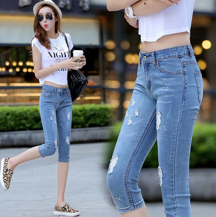 Fashion Jeans Pants Girl 
