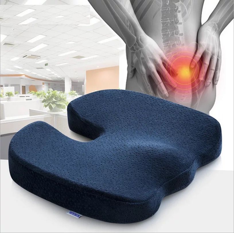 Coccyx Orthopedic Memory Foam Office Chair Pad And Car Seat Pillow Coccyx Orthopedic Memory Foam Office Chair Pad And Car Seat Pillow Cushion For Back Pain Sciatica Relief Sofa Outdoor Patio
