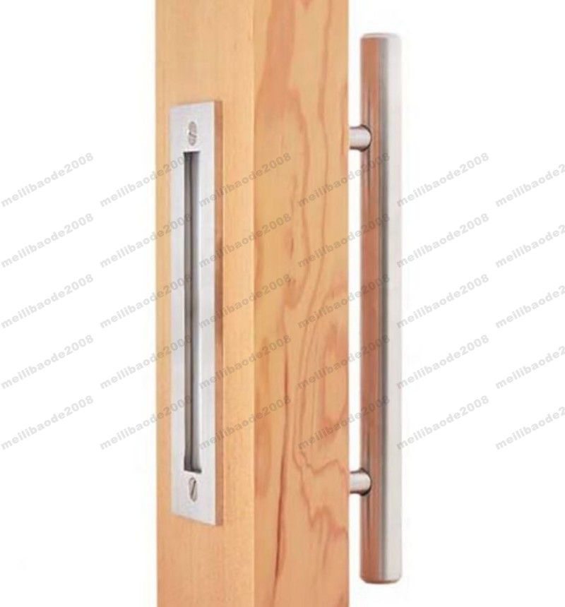 2019 2017 New Stainless Steel Barn Door Handle Pull Wooden Sliding