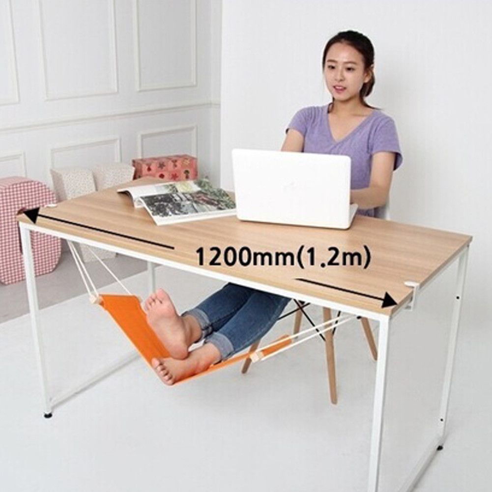 Office Foot Rest Hammock Ourdoor Stand Desk Easy To Office Foot Rest Hammock Ourdoor Stand Desk Easy To Install And Disassemble Orange Feet Hammocks
