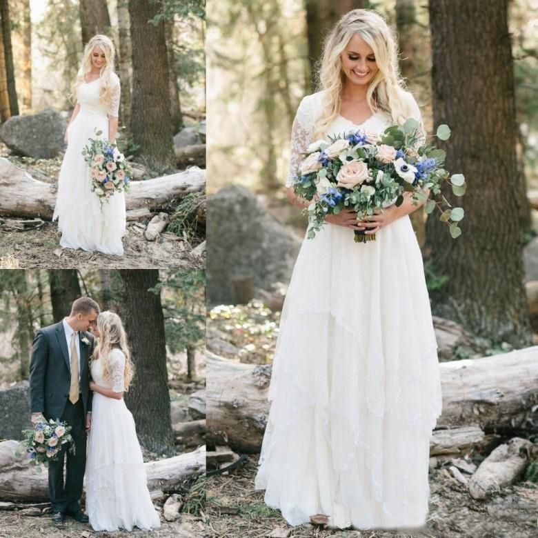 Discount 2019 Western  Country  Bohemian Forest Wedding  