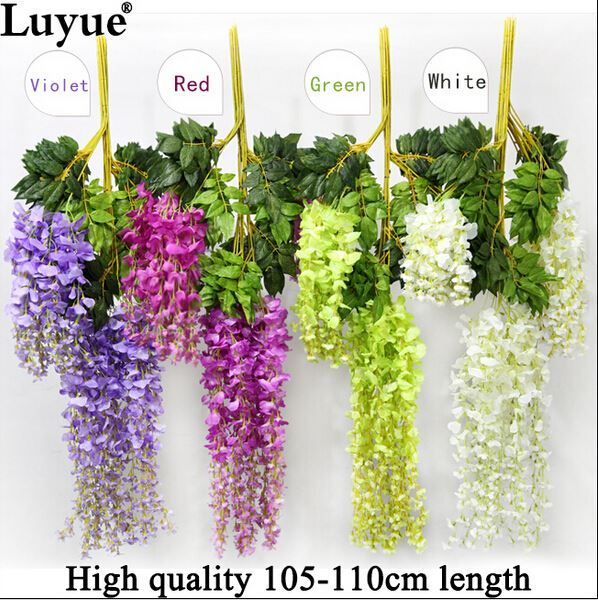 Wedding Decoration Silk Flower Garland Artificial Flower Wisteria Vine