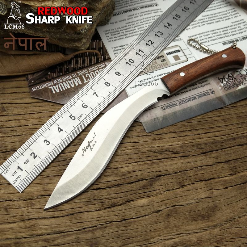 New Nepal Mini Machete Full Tang Survival Kukri Machete Bowie Knife VTH88 Fixed Blade Knife