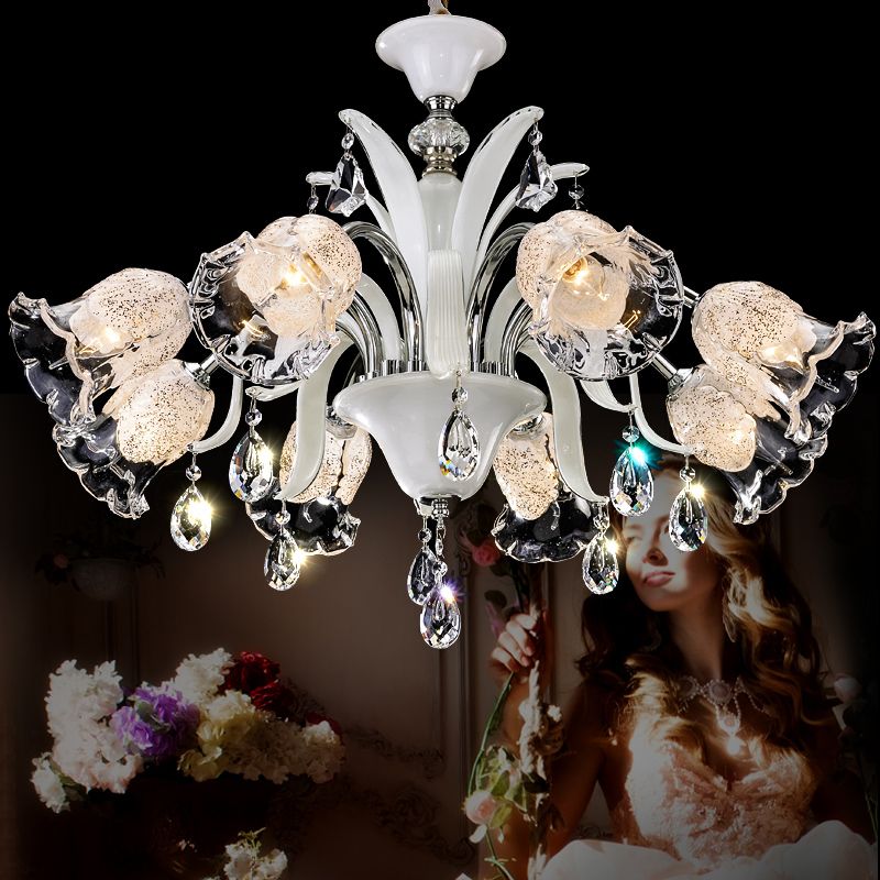 Modern Boutique Beauty Salon Chandelier Glass Crystals Lamp Modern Boutique Beauty Salon Chandelier Glass Crystals Lamp Industrial Lighting Living Room Dining Crystal Lights Livingroom