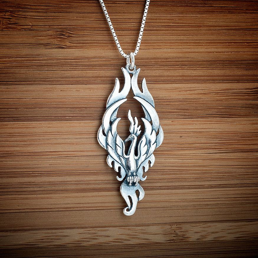 Wholesale Ancient Phoenix Pendant Mythology Fire Bird Jewelry Women Men