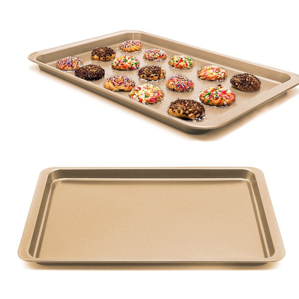 2018 non stick rectangular quiche tart pan baking tray cookie gold cookie sheet