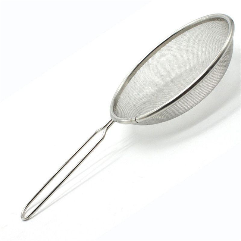 s Steel Colander Strainer Vegetable Residue O