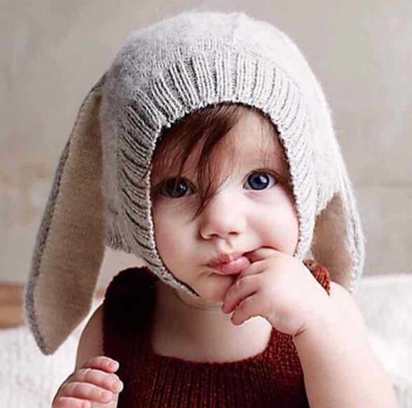 Acquistare Cappello Bimbo Autunno / Inverno Caldo Extra Caldo Con Cappuccio Orecchie  Lunghe Orecchie Di Coniglio In Maglia Cappello Di Lana Bambino Economico |  Consegna Veloce E Qualità | It.Dhgate