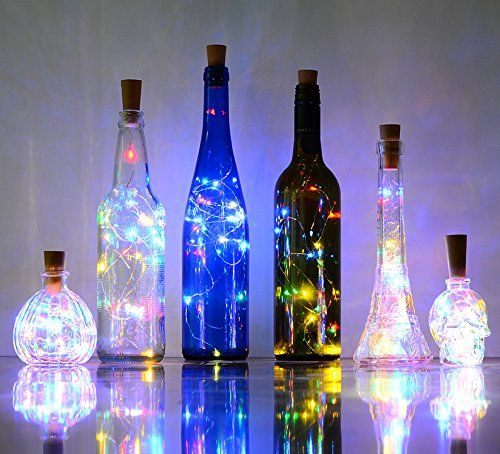 Bottle Lights Cork Shape Mini String Lights Wine Bottle Fairy Strip Bottle Lights Cork Shape Mini String Lights Wine Bottle Fairy Strip Battery Operated Starry Lights For DIY Christmas Wedding Party Decoratio String Bulb ... - Bottle Lights Cork Shape Mini String Lights Wine Bottle Fairy Strip
