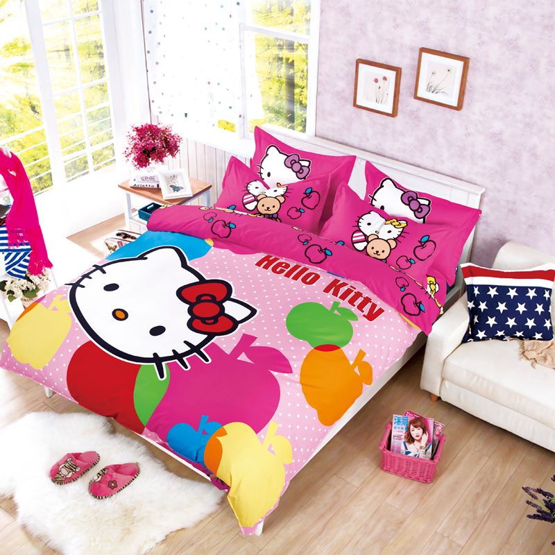 Wholesale Our Polyester Cotton Reactive Printed Hello Kitty