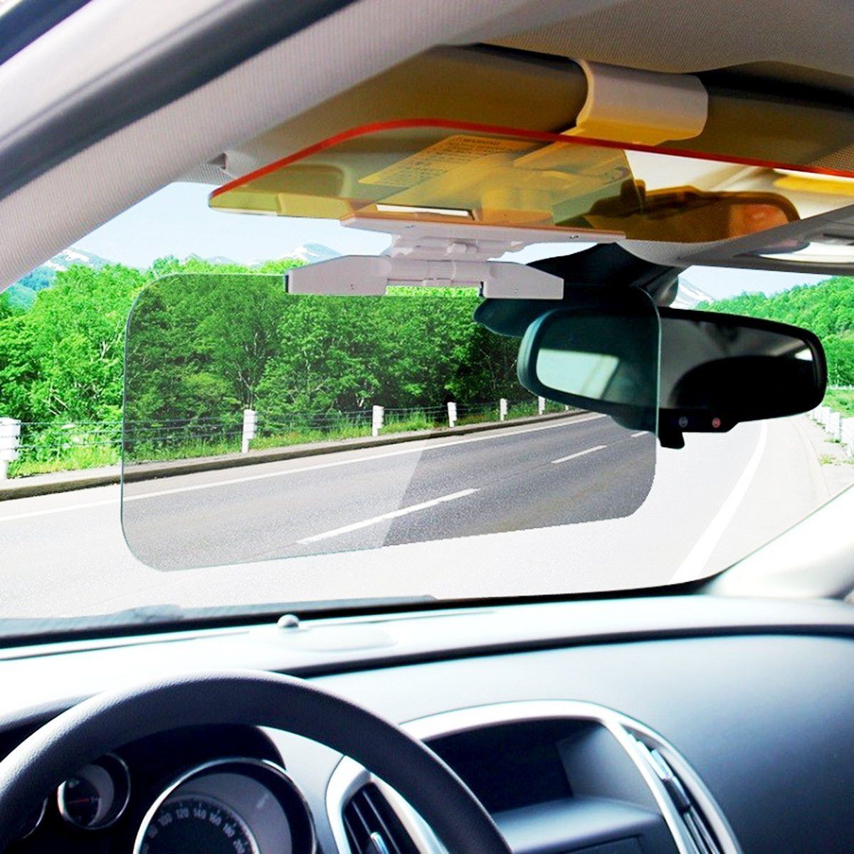 Day And Night Anti Glare Car Windshield Visor Universal Sunshade And