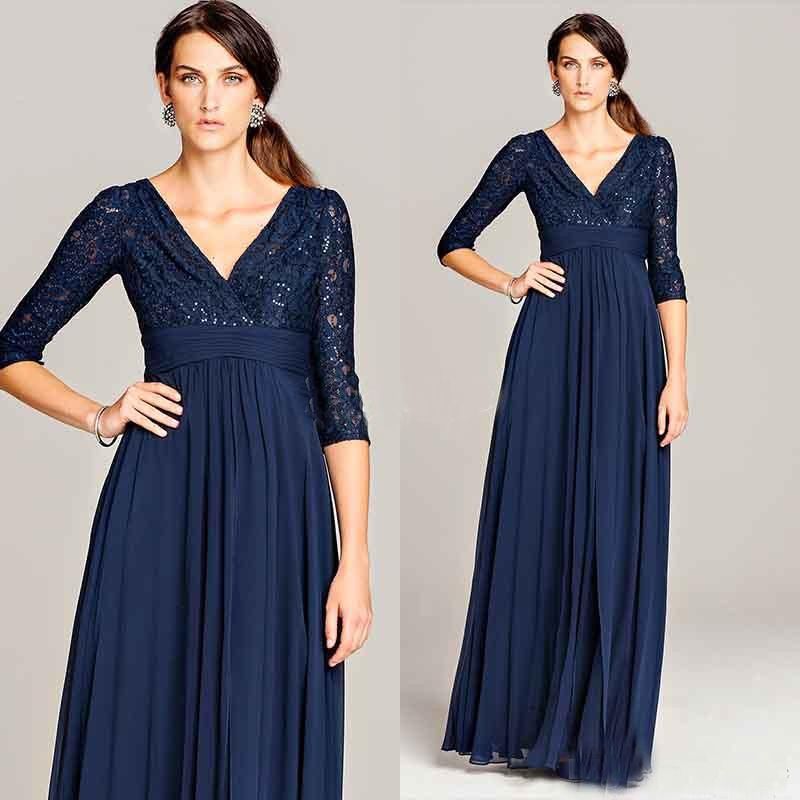 long sleeve bridesmaid dresses navy