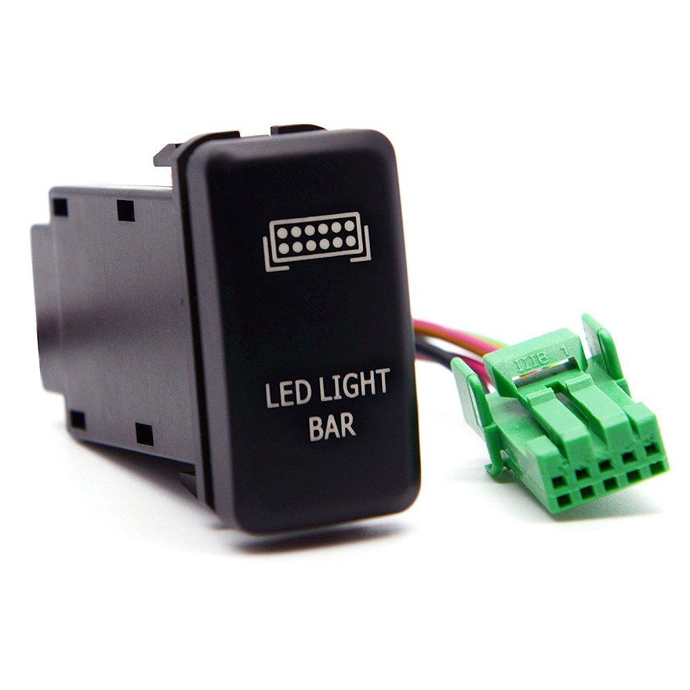 2019 Blue Led Push Switch With Connector Wire Kit Laser