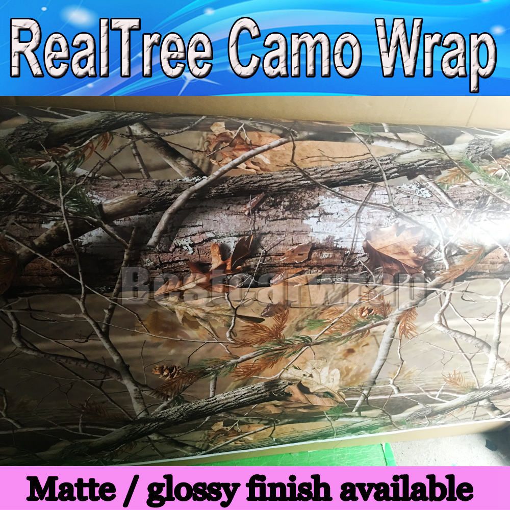 2018 RealTree Camo Vinyl Wrap Mossy Oak Tree Leaf Camouflage Car Wrap