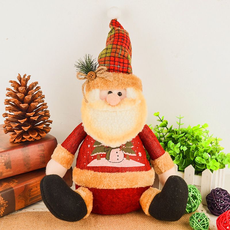 lovely 28cm big christmas ornaments sitting plump santa claus big christmas tree ornaments