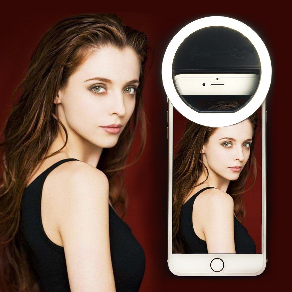 LED Selfie Ring Light Flash Spotlight 3-Level Brightness LED Clips ... for Beauty Light For Iphone
199fiz LED Selfie Ring Light Flash Spotlight 3-Level Brightness LED Clips ... for Beauty Light For Iphone
199fiz