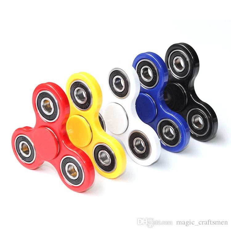 yihong fidget spinner 6 design hand spinner plastic triangle leaf
