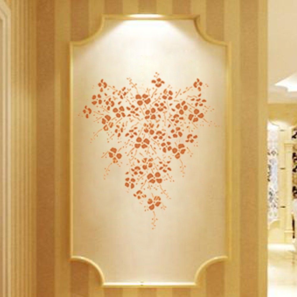 Wedding Decorating Large Garden Vine Stencil For Diy Wall Painting