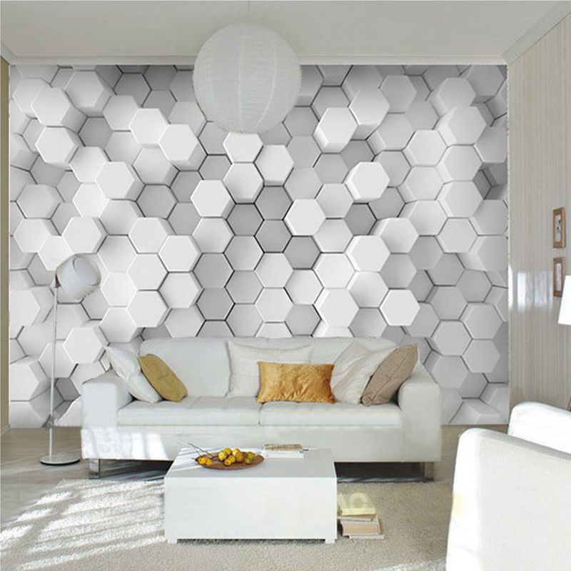 Custom Photo Wall Paper 3D Stereoscopic Geometric ...