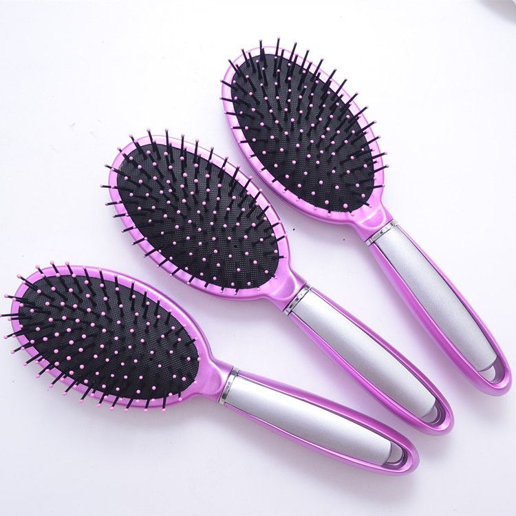 Wet & Dry Pink Hair Brush Detangler Hair Brushes Massage Comb With