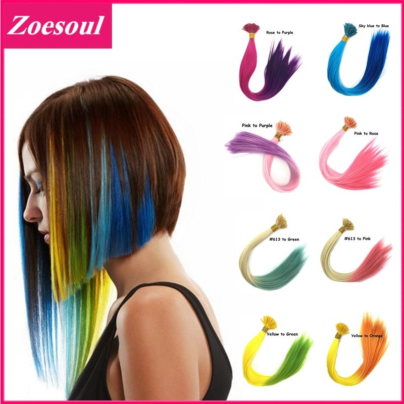 Wholesale 16inch 40cm Long Rainbow Loop Grizzly Feather Hair