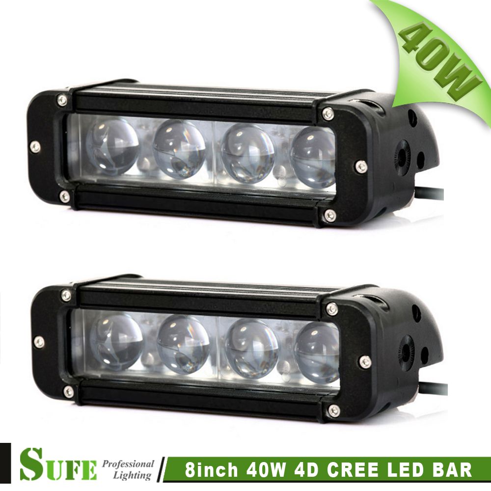 Sufe 8 Inch 40w Led Work Light Bar For Off Road Truck 4x4 4wd Suv Sufe 8 Inch 40w Led Work Light Bar For Off Road Truck 4x4 4wd Suv Driving Car Fog 4d Projector 60w 120w Jeep