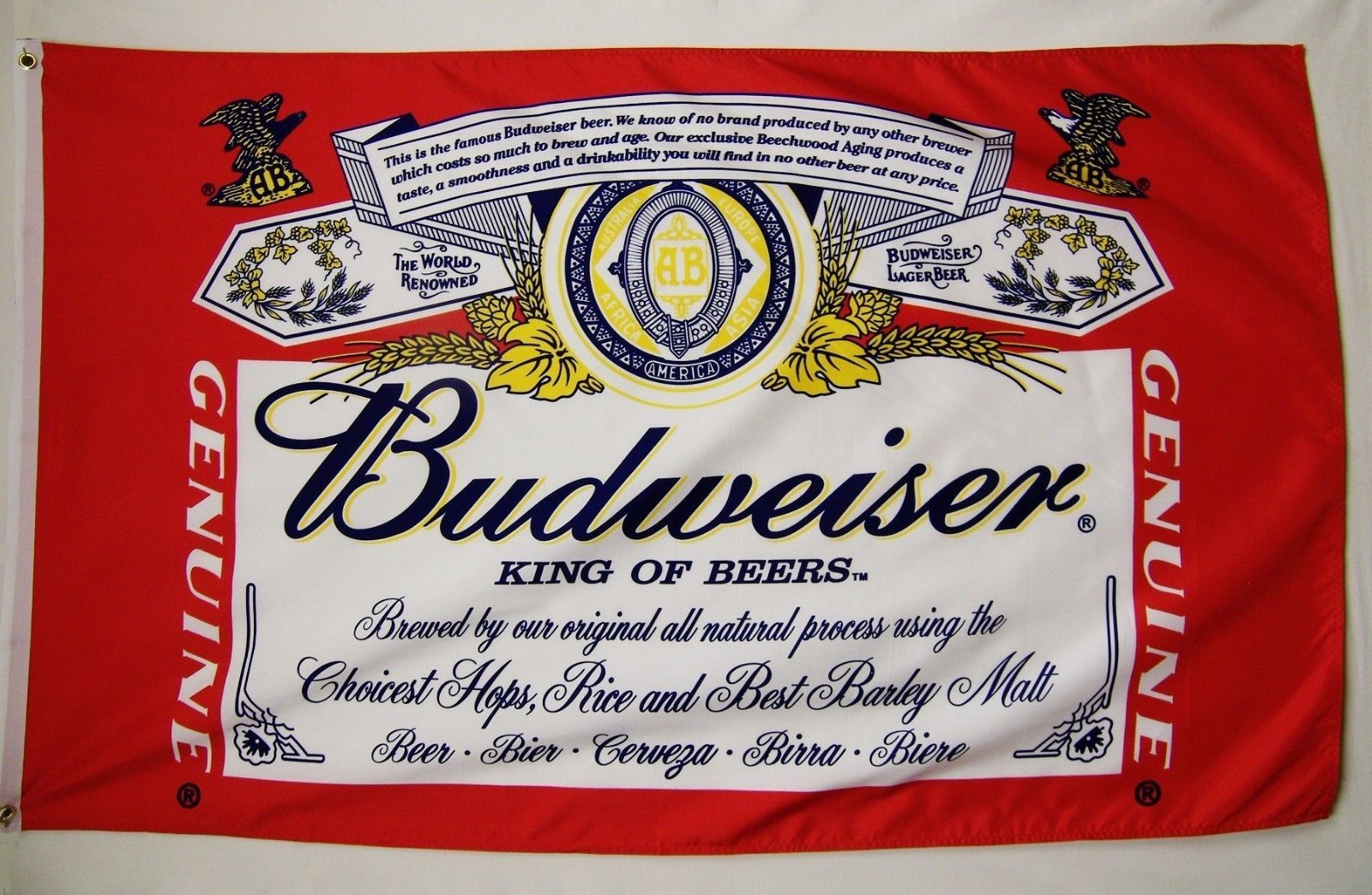 2018 Budweiser King Of Beer Banner Flag 3x5ft Custom Football Hockey