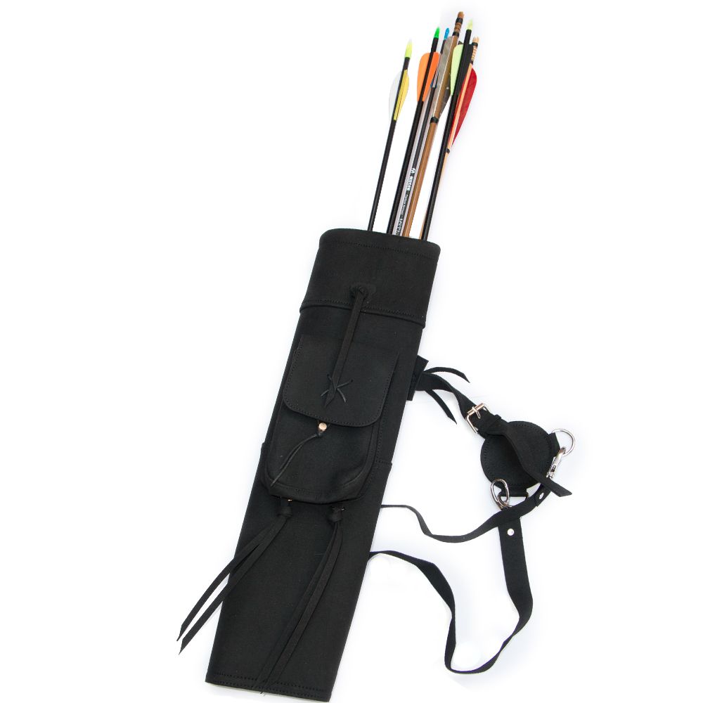 2020 Archery Arrow Quiver Bag Tube Shoulder Pack Holding Handmade Cow