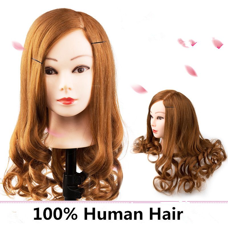 2019 Cheap 100 Natural Human Hair Training Mannequin Head