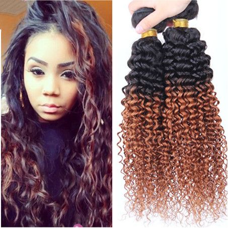 Dark Root 1b 30 Medium Auburn Ombre Virgin Brazilian Human Hair