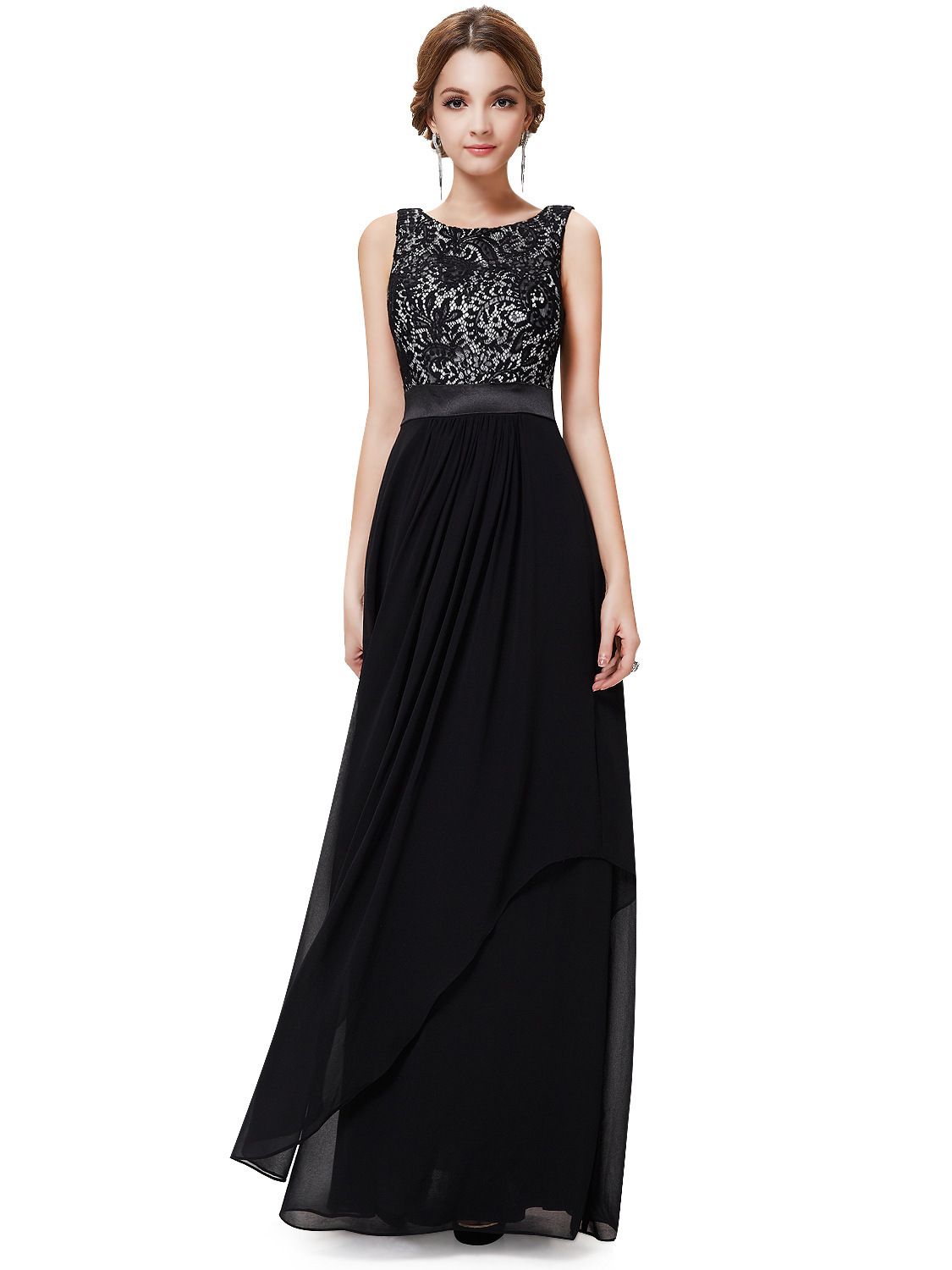 sleeveless formal dress