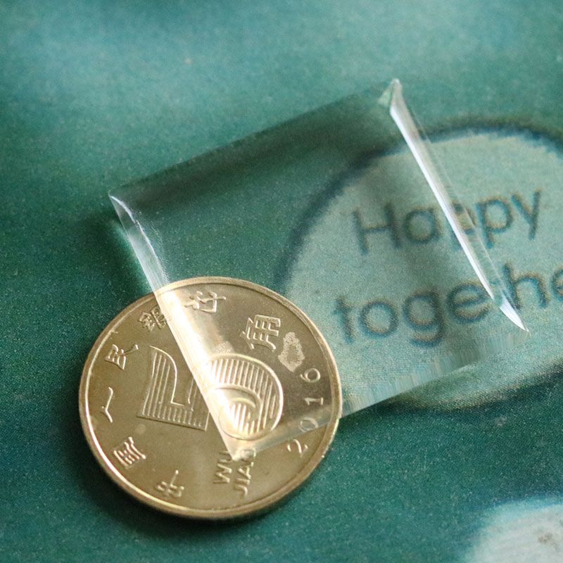 1 Soft Epoxy Stickers Highly Transparent 25.4mm Square Crystal Resin