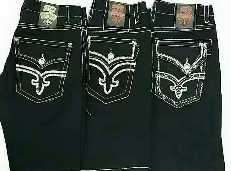 Compre New Hip Hop Moda Mens Rock Revival Jeans Calções Calças Jeans Denim Clássico Designer Calça Casual Em Linha Reta Mens Robin Motociclista Jeans Calções De Feixiang889, $213,77 | Pt.Dhgate.Com