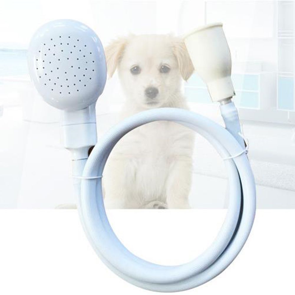 2022 Dog Shower Head Spray Drains Strainer Pet Bath Hose Sink Washing