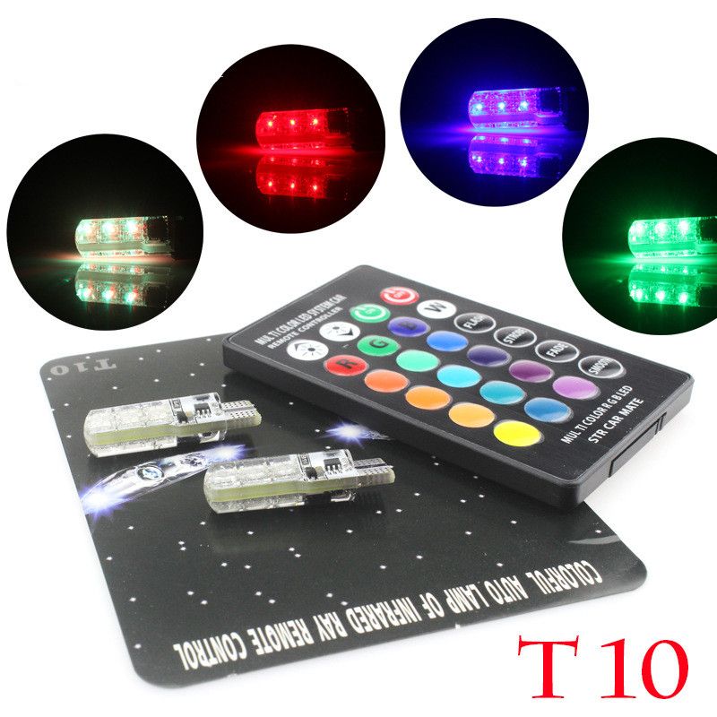 led canbus rgb t10 lights
