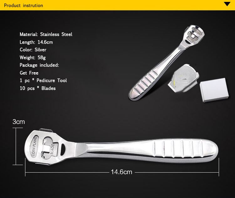 Professional Stainless Steel Callus Corn Foot Hard Dead Skin Remover