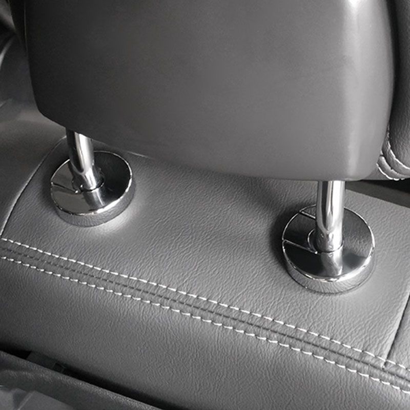 ABS Car Seat Headrest Adjust Button Switch Ring Decoration Caps Cover