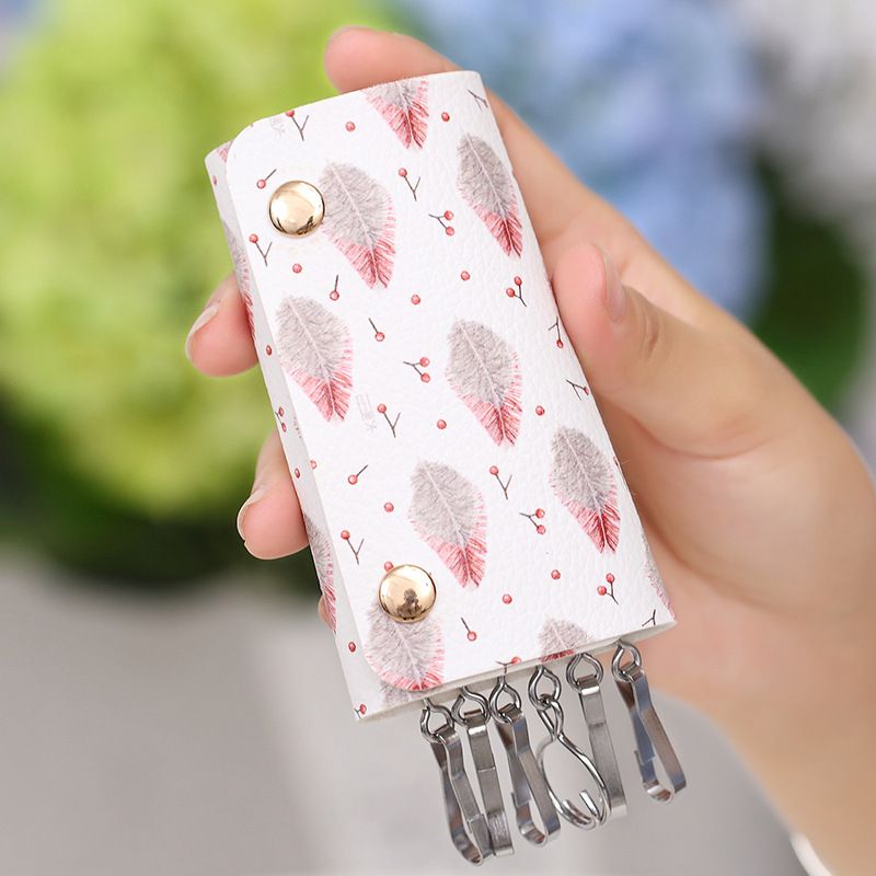 2020 Lightweight Mini Key Bag Wear Waterproof PU Lock Cortex Multi Function Keychain Key Bag