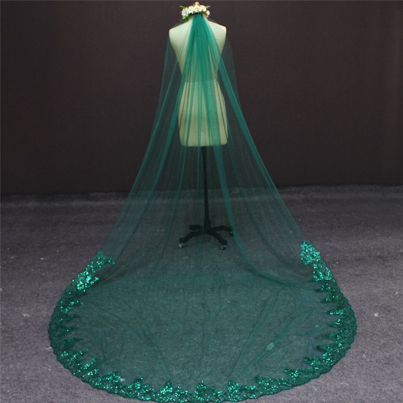 green bridal veil