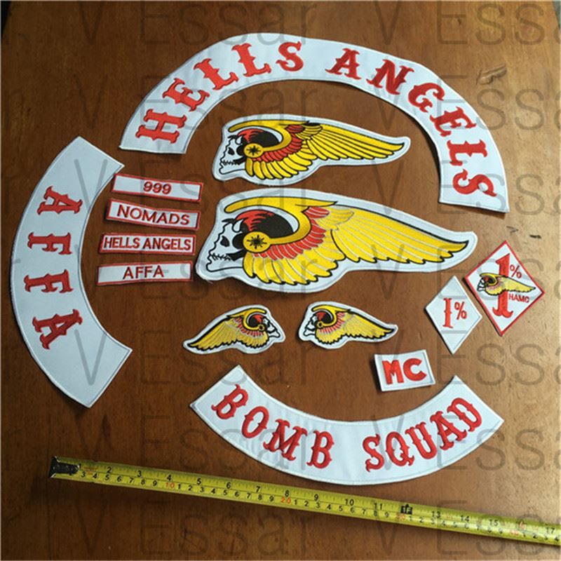 2018 Hells Angels Patch Bomb Squad Embroidered Patches Armband Mc 1