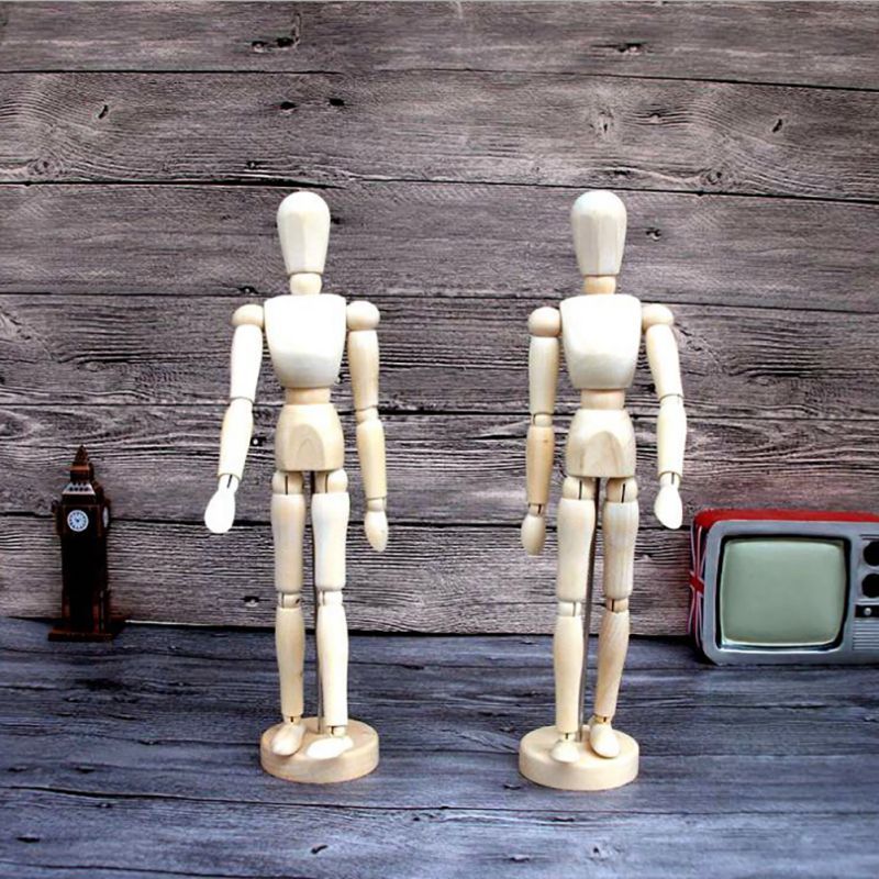 wooden figure model