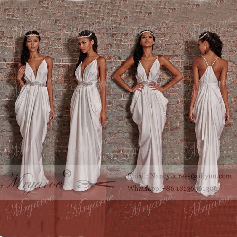White greek style dress Clearance
