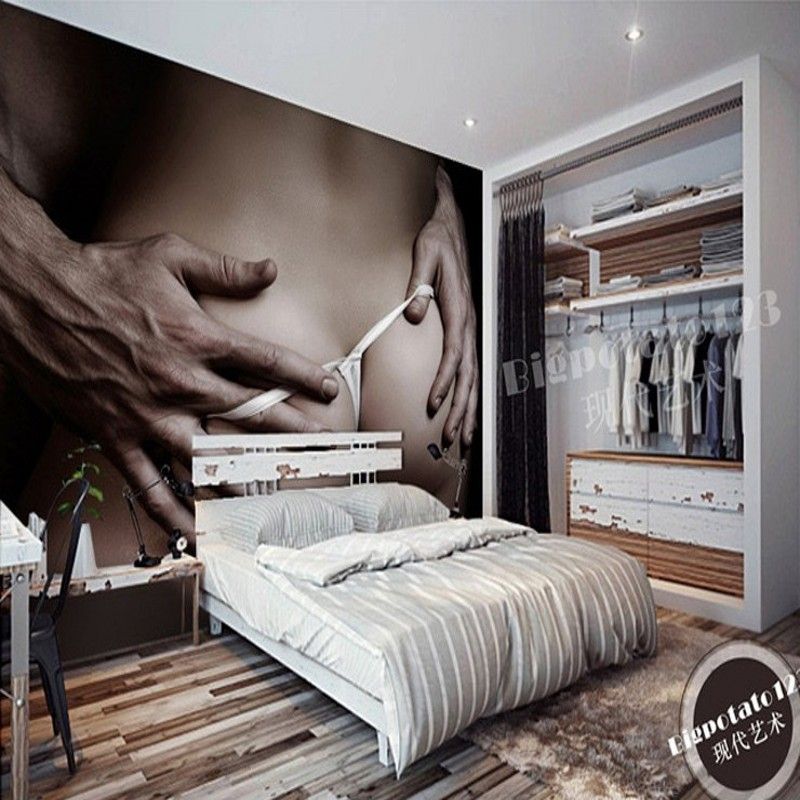 3d Stereo Custom Bedroom Beauty Sexy Background Wallpaper Hotel Bathroom Pleasure Ktv Wallpaper 