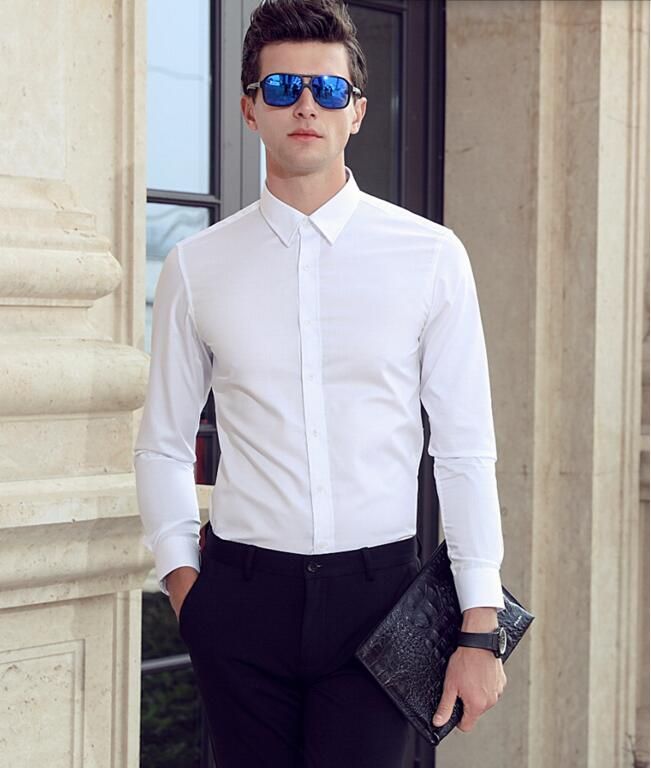 Acheter Chemise Homme Sur Mesure De Bonne Qualite Belle Chemise De Marie Blanc Chemise Classique Et Confortable Pour Hommes De 33 37 Du Antu186 Fr Dhgate Com