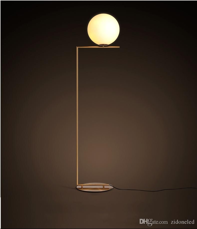 North Europe Led Glass Globe Floor Light Standing Lamps Bedside Livingroom Lighting Fixture Ac85 265v Ce Rohs