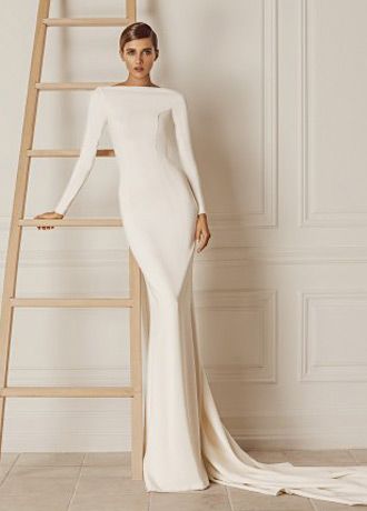 ivory evening dress