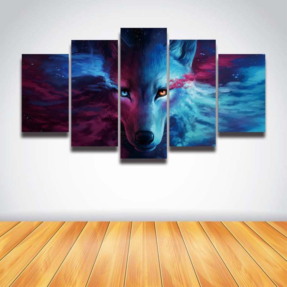 2018 5 Panel Canvas Wall Art Anime Wolf Painting Hd Prints Modular 2018 5 Panel Canvas Wall Art Anime Wolf Painting Hd Prints Modular Picture For Home Decoration Living Room Decorate Bedroom From Anhonester