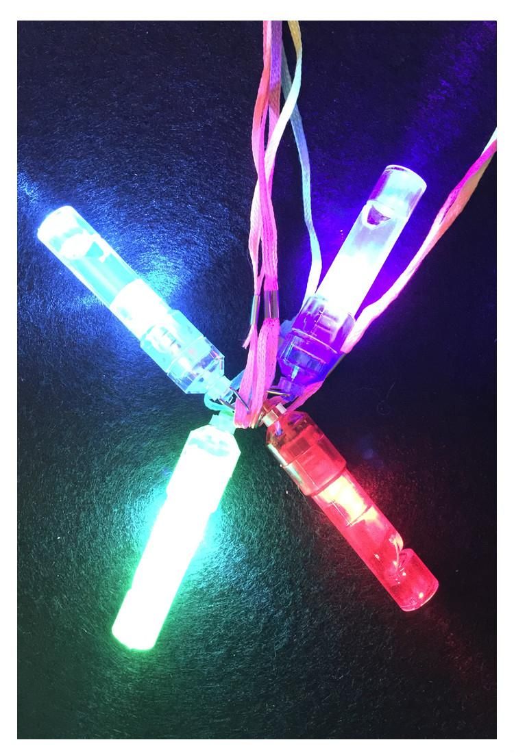 Factory Wholesale Colorful LED Flash Light Emitting Whistle Whistle